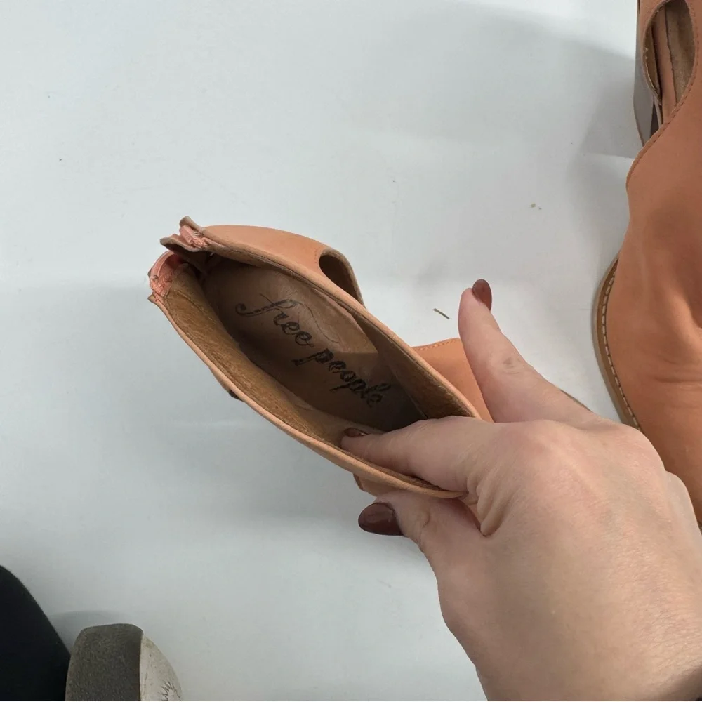 Free People Wilder Bootie in Peach